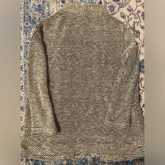 Marine Layer Birdseye Cardigan Black White Contrast XS - Picture 7 of 8